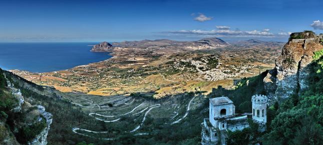 Erice Sizilien Bild auf Leinwand