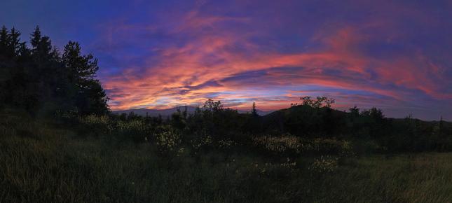 Faszinierender Himmel Bild auf Leinwand