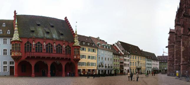 Freiburg Dom Bild auf Leinwand