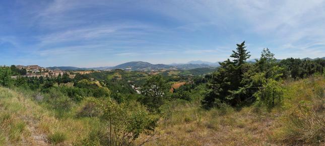 Italien Landschaft Bild auf Leinwand