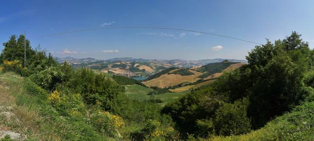 Landschaft Italien Bild auf Leinwand