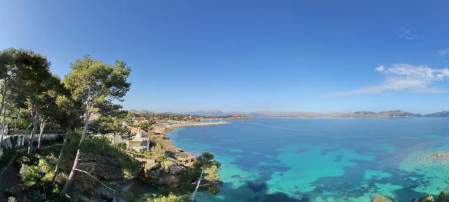 Mallorca Ausblick aufs Meer Bild auf Leinwand