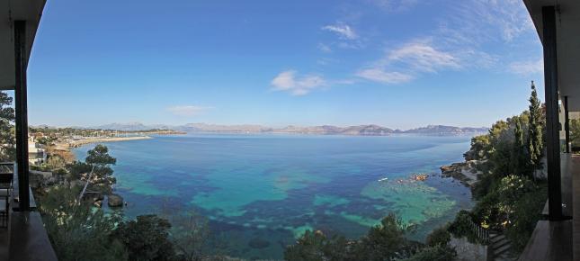 Mallorca Bucht von Alcudia Bild auf Leinwand