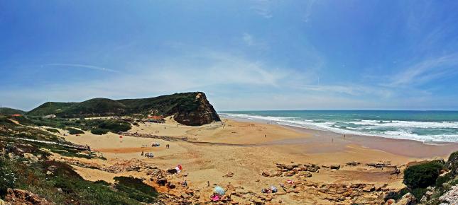 Sandstrand Bild auf Leinwand