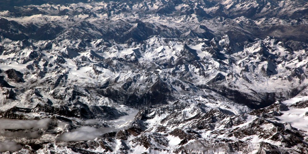 Schneegebirge Leinwand