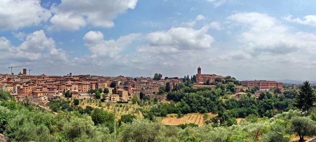 Siena Toscana Bild auf Leinwand